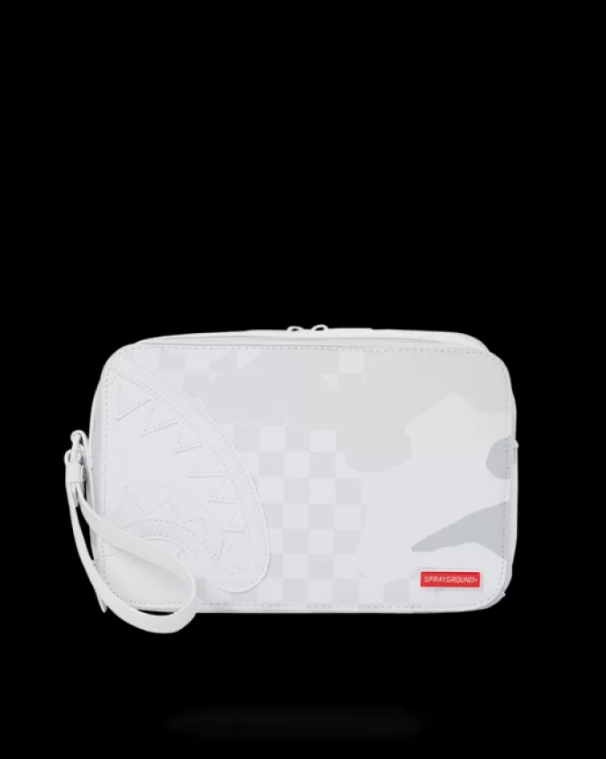 Sprayground TOILETRIES AKA MONEY BAGS*3AM LE BLANC TOILETRY BAG