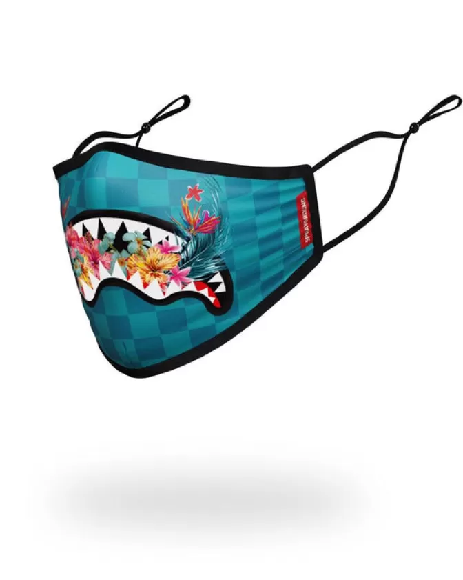 Sprayground FACE MASKS*ADULT BLOSSOM SHARK FORM FITTING FACE MASK