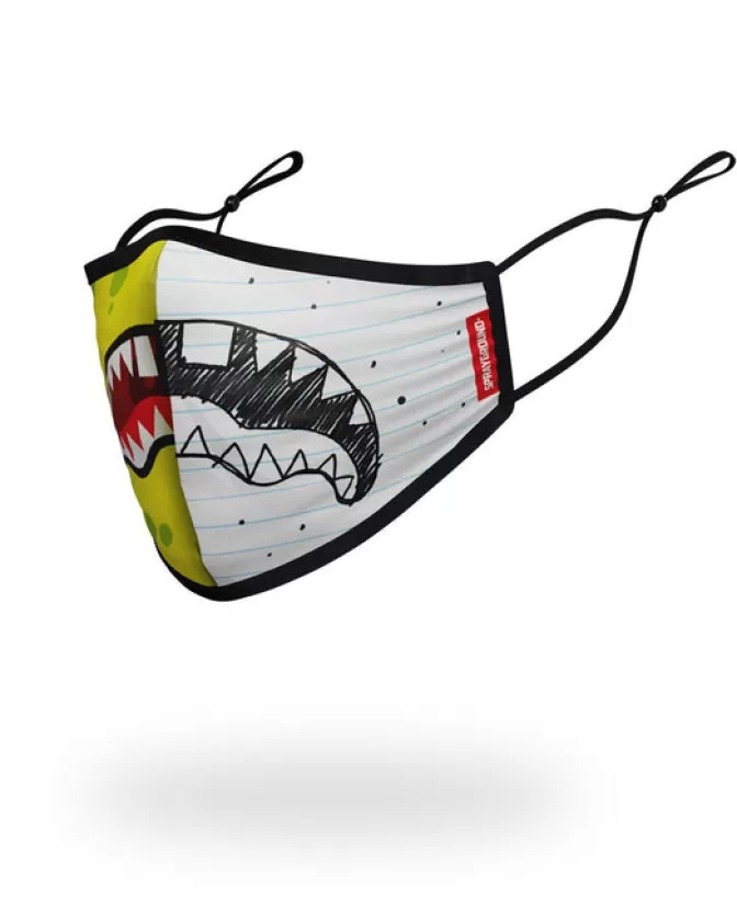 Sprayground ADULT DOODLEBOB SPLIT SHARK FORM FITTING FACE-COVERING Sale