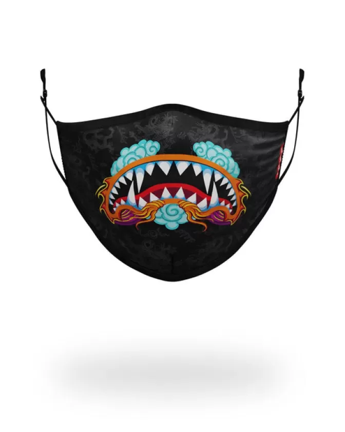 Sprayground FACE MASKS*ADULT DRAGON SHARK FORM FITTING FACE MASK