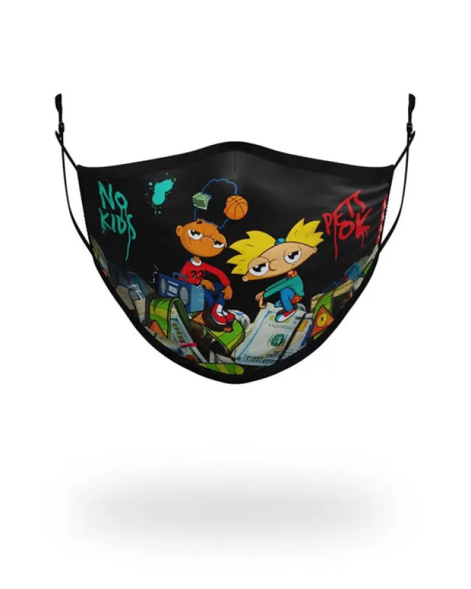 Sprayground ADULT HEY ARNOLD MONEY STACKS FORM FITTING FACE-COVERING Store