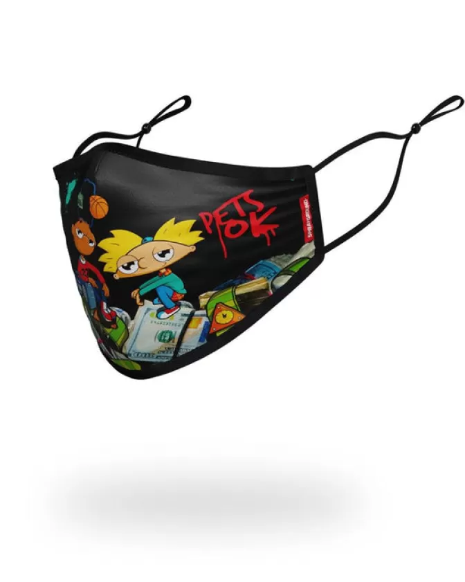 Sprayground ADULT HEY ARNOLD MONEY STACKS FORM FITTING FACE-COVERING Store