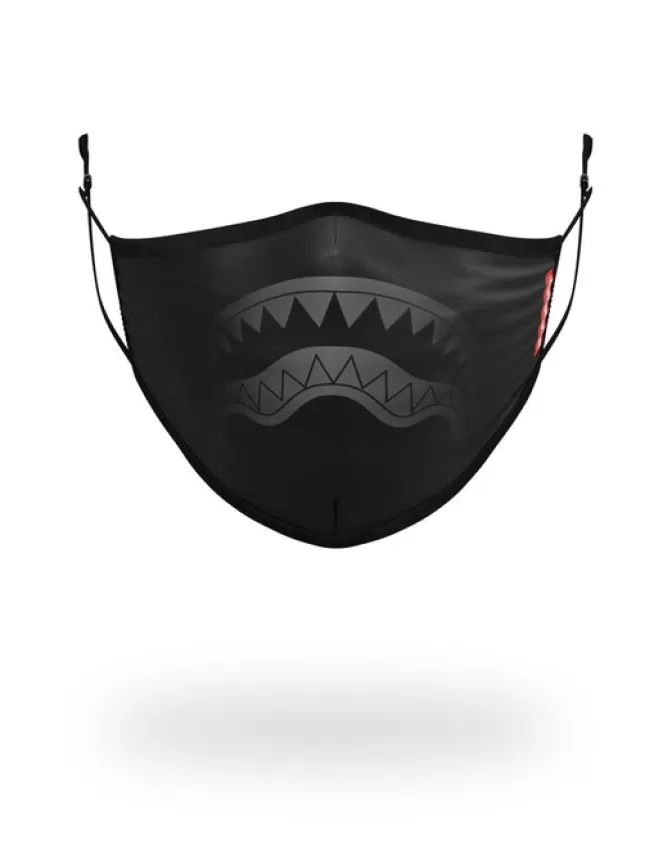 Sprayground FACE MASKS*ADULT MIDNIGHT SHARK FORM FITTING FACE MASK