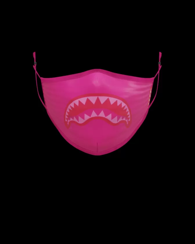 Sprayground FACE MASKS*ADULT PINK SHARK FORM-FITTING FACE MASK