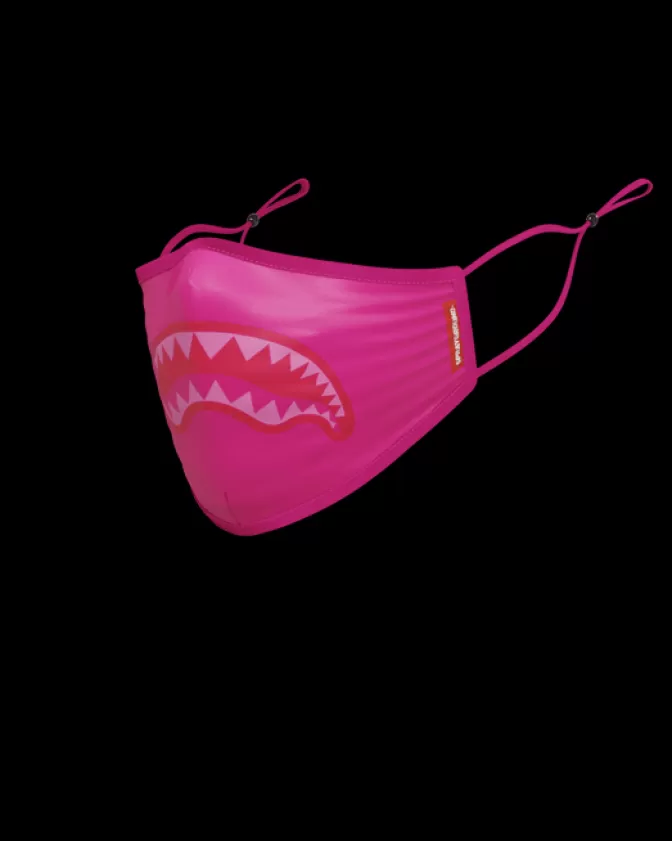 Sprayground FACE MASKS*ADULT PINK SHARK FORM-FITTING FACE MASK