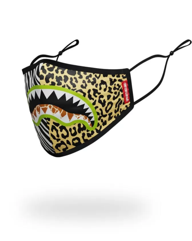 Sprayground FACE MASKS*ADULT SAFARI SHARK FORM FITTING FACE MASK