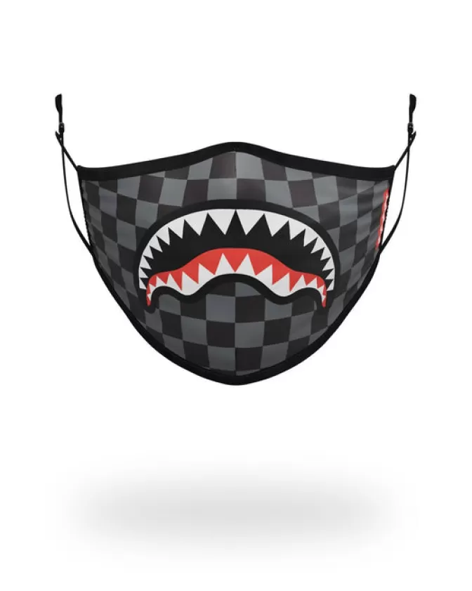 Sprayground FACE MASKS*ADULT SHARKS IN PARIS (GREY) FORM FITTING FACE MASK