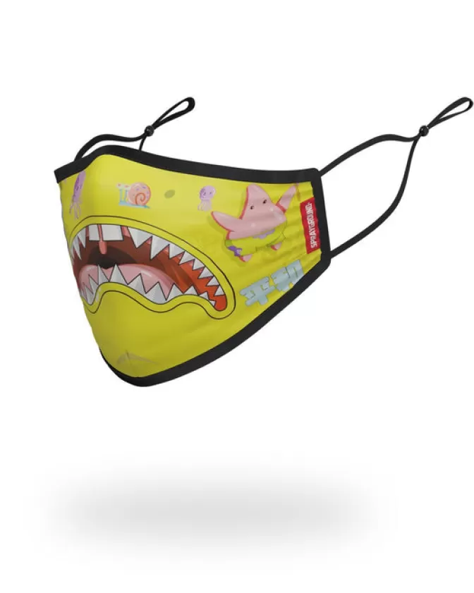 Sprayground ADULT SPONGEBOB JAPAN SHARK FORM FITTING FACE-COVERING Discount