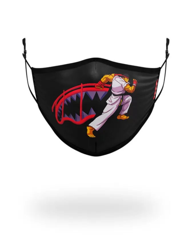 Sprayground ADULT STREET FIGHTER RYU SHARK FORM FITTING FACE-COVERING New