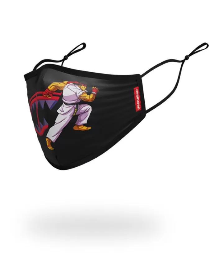 Sprayground ADULT STREET FIGHTER RYU SHARK FORM FITTING FACE-COVERING New