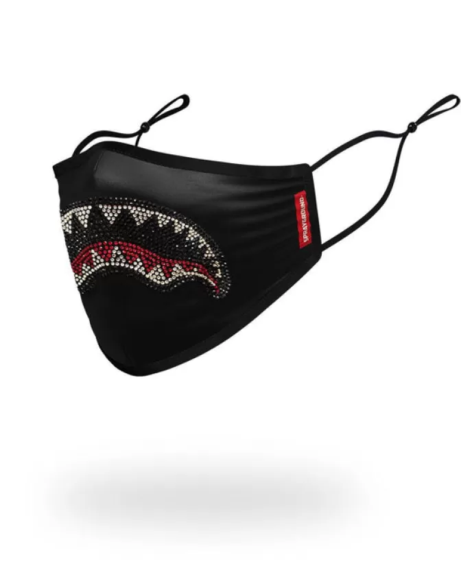 Sprayground ADULT TRINITY SHARK FORM FITTING FACE MASK Clearance