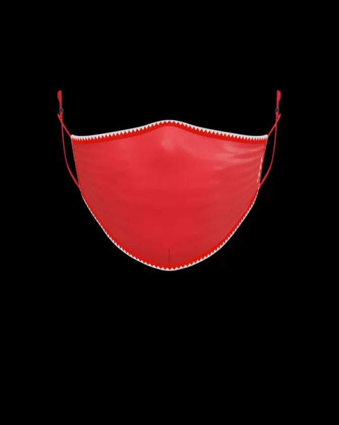 Sprayground FACE MASKS*ADULT VERTICAL SHARK (RED) FORM-FITTING FACE MASK