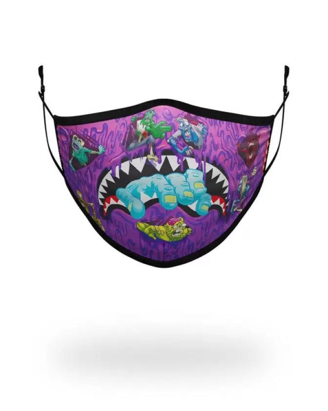 Sprayground FACE MASKS*ADULT ZOMBIE SHARK FORM FITTING FACE MASK