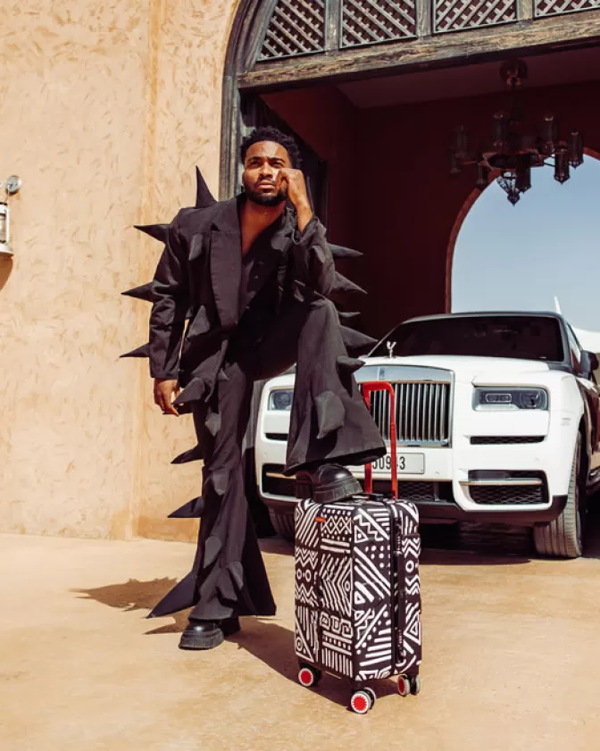 Sprayground A.I.8 AFRICAN INTELLIGENCE - ORIGIN STORY SHARKNAUTICS HARDSHELL CARRY-ON LUGGAGE Sale