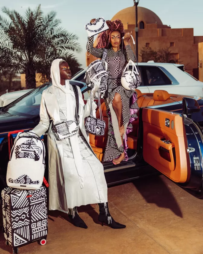 Sprayground A.I.8 AFRICAN INTELLIGENCE - ORIGIN STORY SHARKNAUTICS HARDSHELL CARRY-ON LUGGAGE Sale