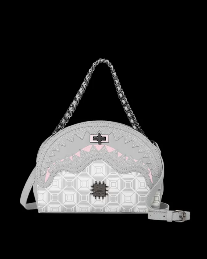 Sprayground HANDBAGS*A.I.8 AFRICAN INTELLIGENCE BOOKED u0026 BUSY SHARK HANDBAG