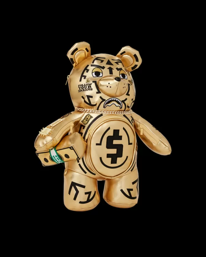 Sprayground TEDDY BEAR BACKPACKS | BACKPACKS*A.I.8 AFRICAN INTELLIGENCE PATH TO THE FUTURE II MEDIUM MONEYBEAR TEDDYBEAR BACKPACK