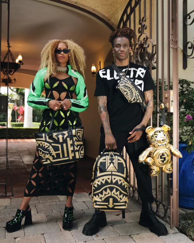 Sprayground TEDDY BEAR BACKPACKS | BACKPACKS*A.I.8 AFRICAN INTELLIGENCE PATH TO THE FUTURE II MEDIUM MONEYBEAR TEDDYBEAR BACKPACK