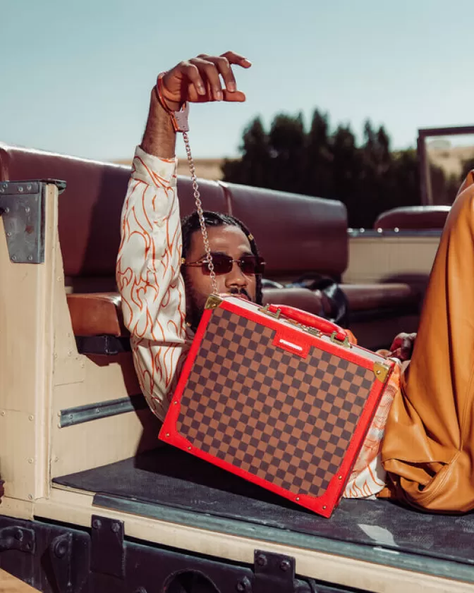 Sprayground ATTACHÉ BRIEFCASES*ALL OR NOTHING SHARKS IN PARIS ATTACHu00c9 HANDCUFF BRIEFCASE