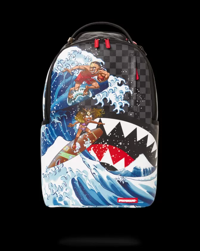 Sprayground BACKPACKS*AMARI BAILEY u0026 SISTER SURFRIDER COLLAB BACKPACK (DLXV)