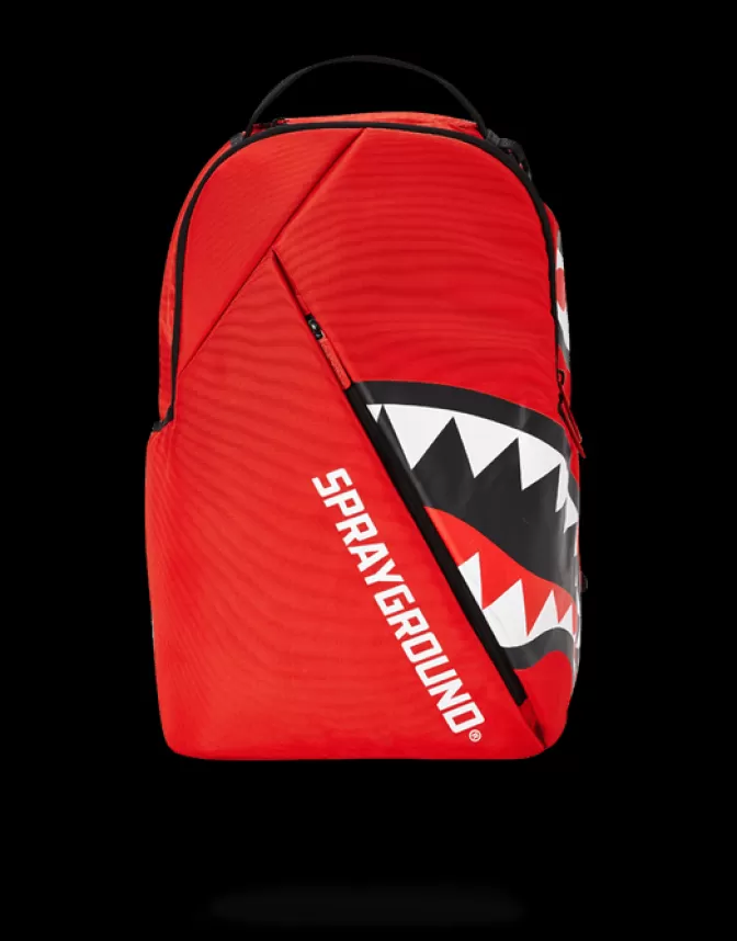 Sprayground BACKPACKS*ANGLED SHARK (RED)