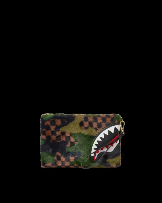 Sprayground CROSSOVER CLUTCHES*BIG SKY FUR SHARK CROSSOVER CLUTCH