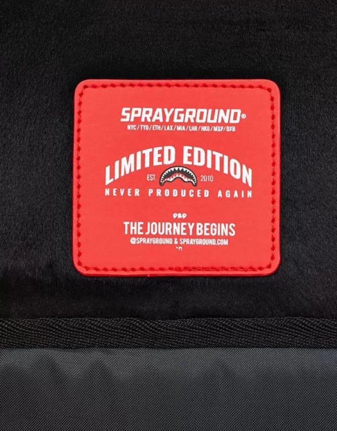 Sprayground BACKPACKS*BLACK HALF CHECK SHARKS IN PARIS BACKPACK (ONE OF ONE)