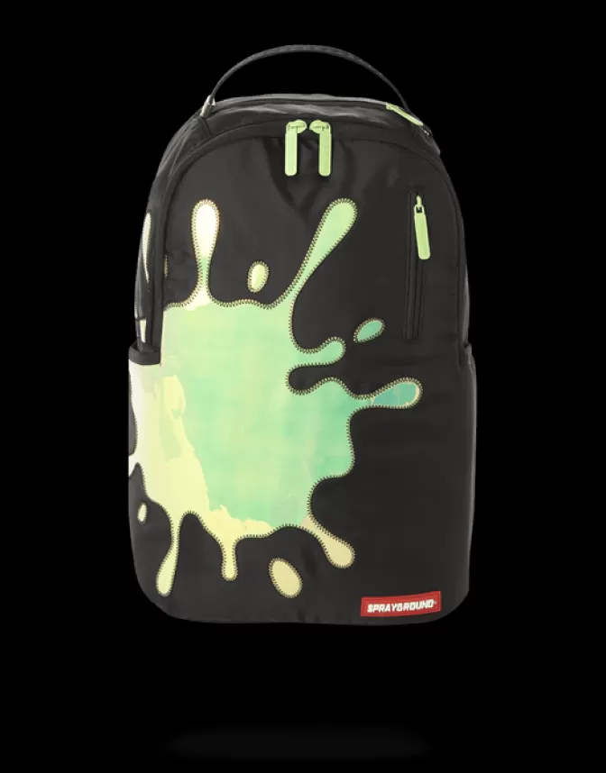 Sprayground BACKPACKS*BLUE MIRROR REFLECTIVE SPLAT BACKPACK (ONE OF ONE)