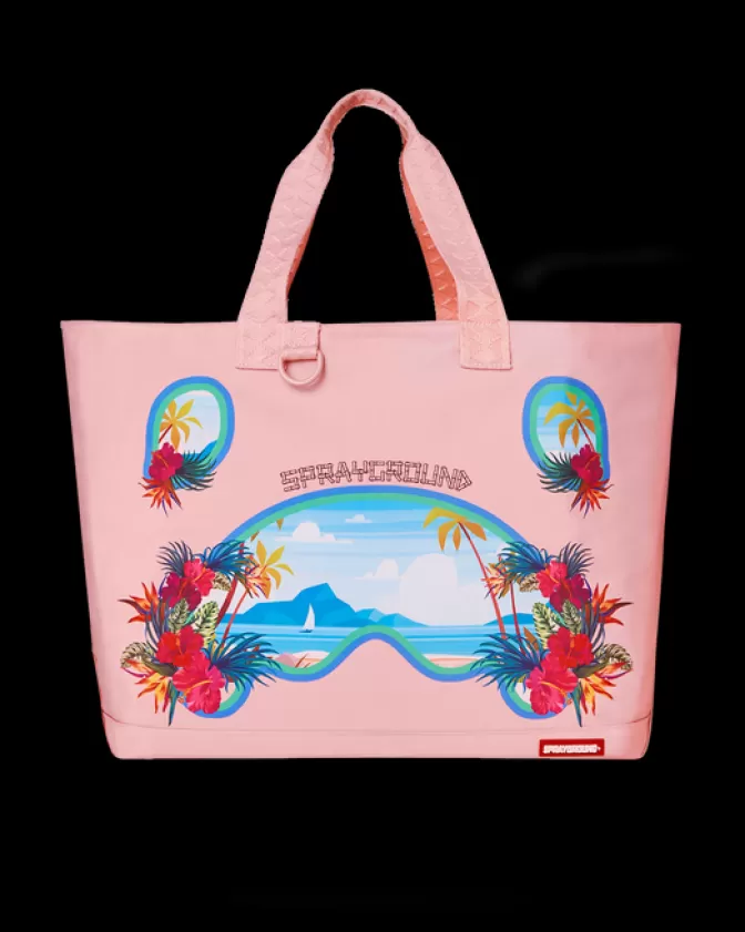 Sprayground TOTES | BEACH & GYM TOTES*BORA BORA SHARK ISLAND VILLA BEACH TOTE