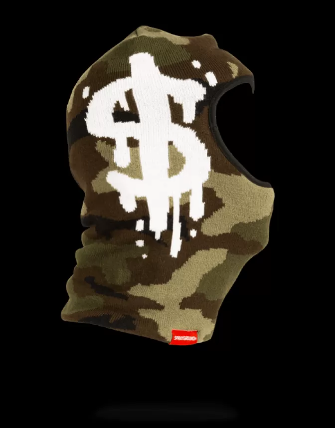 Sprayground SKI MASKS*CAMO MONEY DRIP SKI MASK