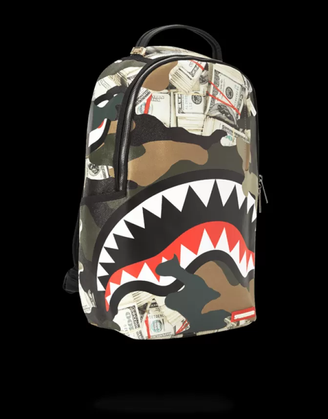 Sprayground BACKPACKS*CAMO MONEY SHARK