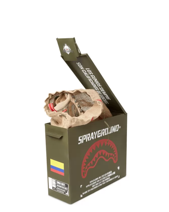 Sprayground BOOTS*CAMO TERRAIN FUERZA COBRA PARATROOPER BOOTS - MADE IN COLOMBIA NUMBERED 1/280 PAIRS