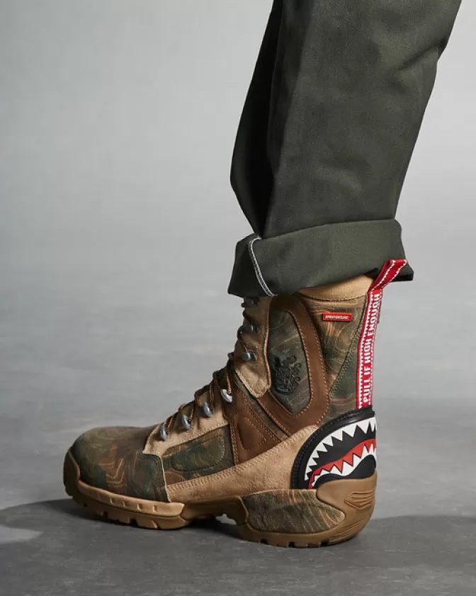 Sprayground BOOTS*CAMO TERRAIN FUERZA COBRA PARATROOPER BOOTS - MADE IN COLOMBIA NUMBERED 1/280 PAIRS