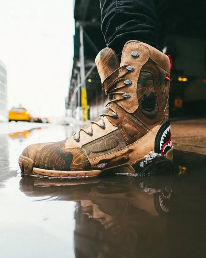 Sprayground BOOTS*CAMO TERRAIN FUERZA COBRA PARATROOPER BOOTS - MADE IN COLOMBIA NUMBERED 1/280 PAIRS