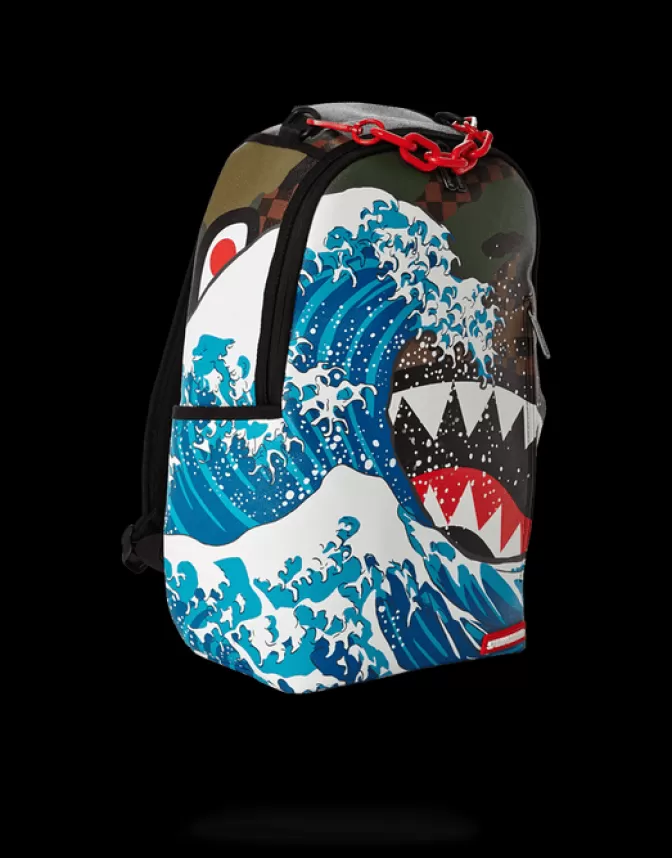 Sprayground BACKPACKS*CAMOKAWA WAVE SHARK