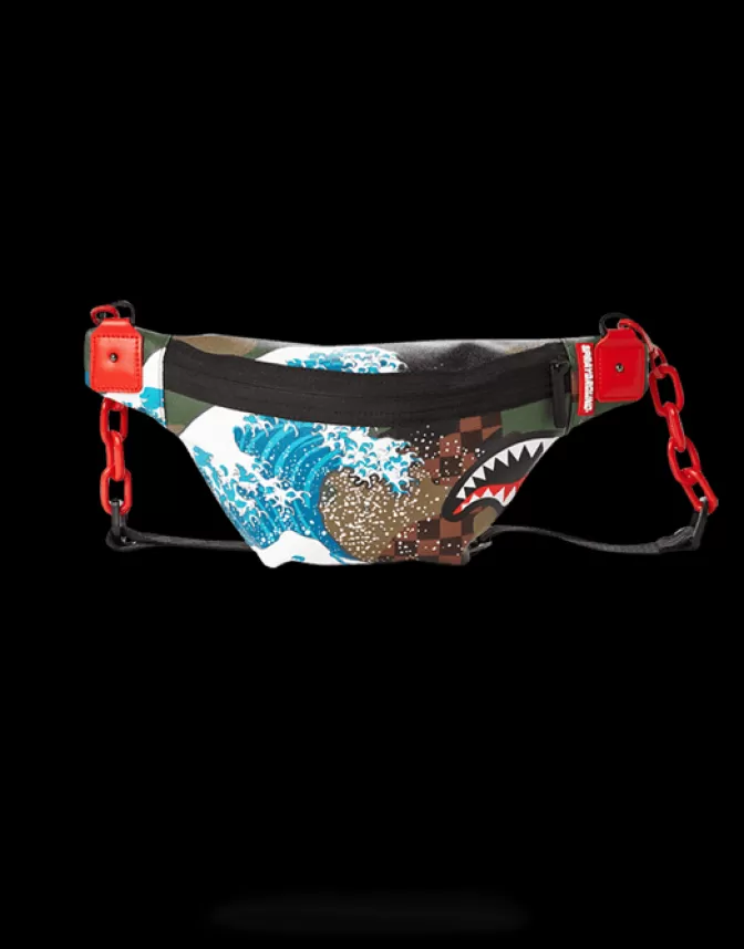 Sprayground CROSSBODYS*CAMOKAWA WAVE SHARK CROSSBODY