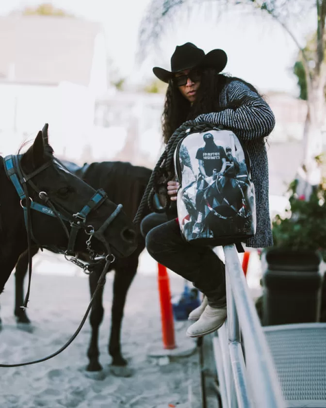 Sprayground BACKPACKS*COMPTON COWBOYS RIDE ALONE BACKPACK