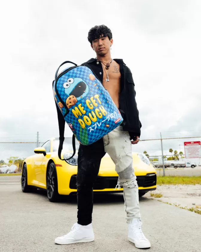 Sprayground BACKPACKS*COOKIE MONSTER ME GET DOUGH (DLXV)