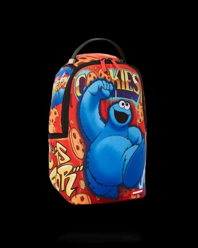 Sprayground MINI BACKPACKS*COOKIE MONSTER ON THE RUN MINI BACKPACK