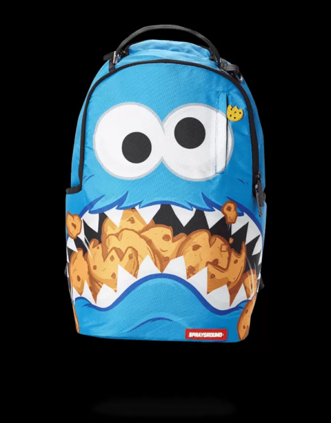 Sprayground BACKPACKS*COOKIE MONSTER SHARK