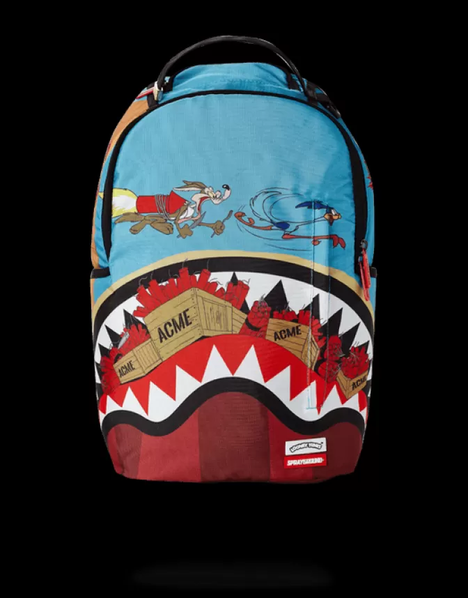 Sprayground BACKPACKS*COYOTE VS ROADRUNNER SHARK