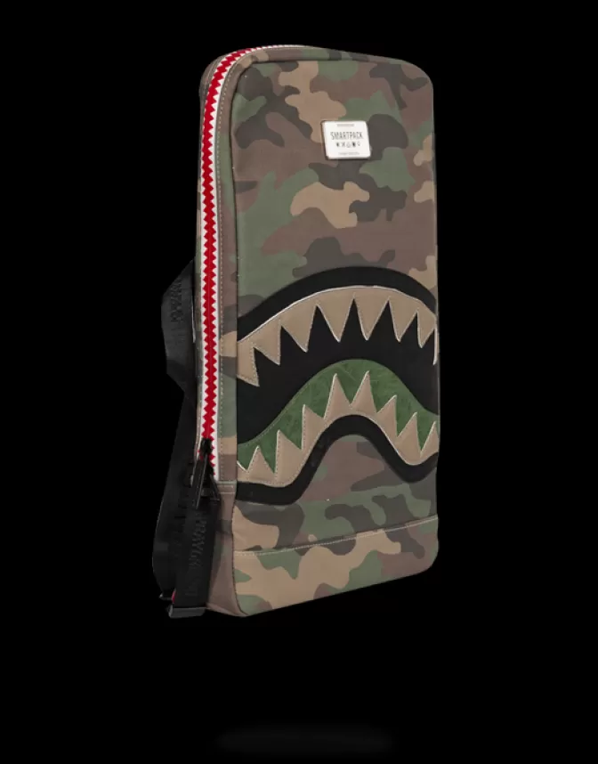 Sprayground BACKPACKS*CUT u0026 SEW SHARK SMARTPACK (CAMO)