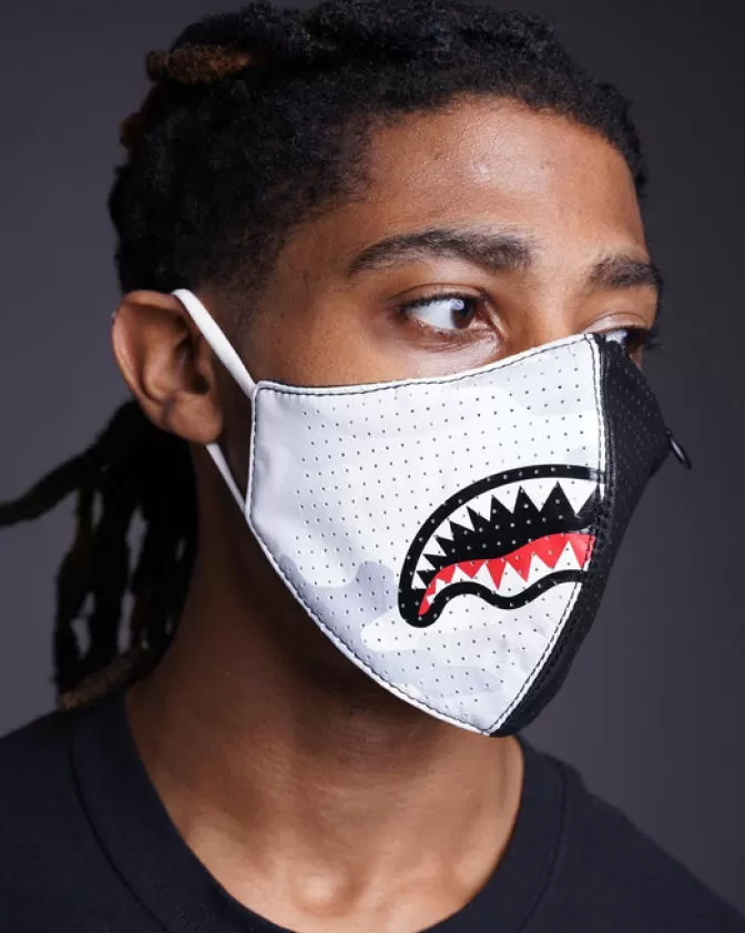 Sprayground FACE MASKS*DAMAGE CONTROL STASH POCKET VEGAN LEATHER FACE MASK