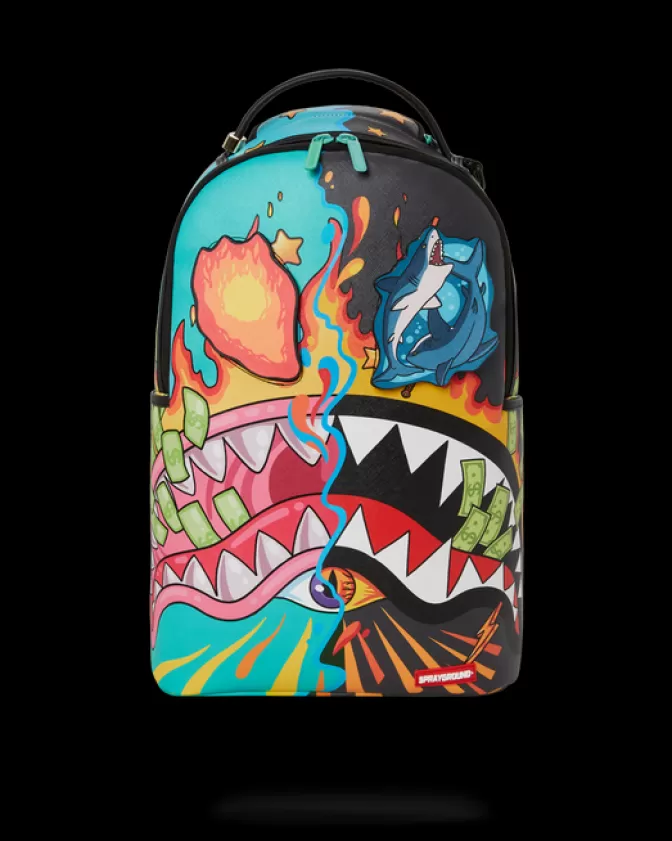 Sprayground DAZED u0026 SHARK DOUBLE LIFE (WITH REMOVABLE EYE PATCHES) Cheap