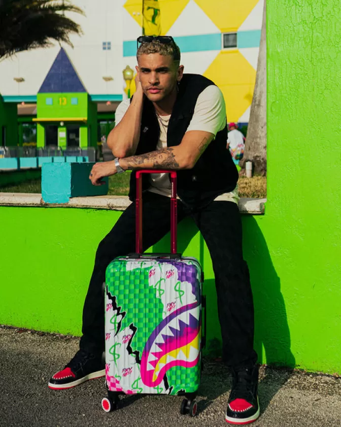Sprayground DREAMY TECHNICOLOR SHARKNAUTICS HARDSHELL CARRY-ON LUGGAGE Sale