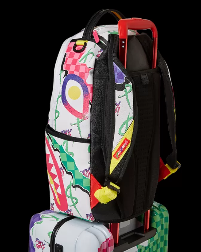 Sprayground DREAMY TECHNICOLOR SHARKNAUTICS HARDSHELL CARRY-ON LUGGAGE Sale