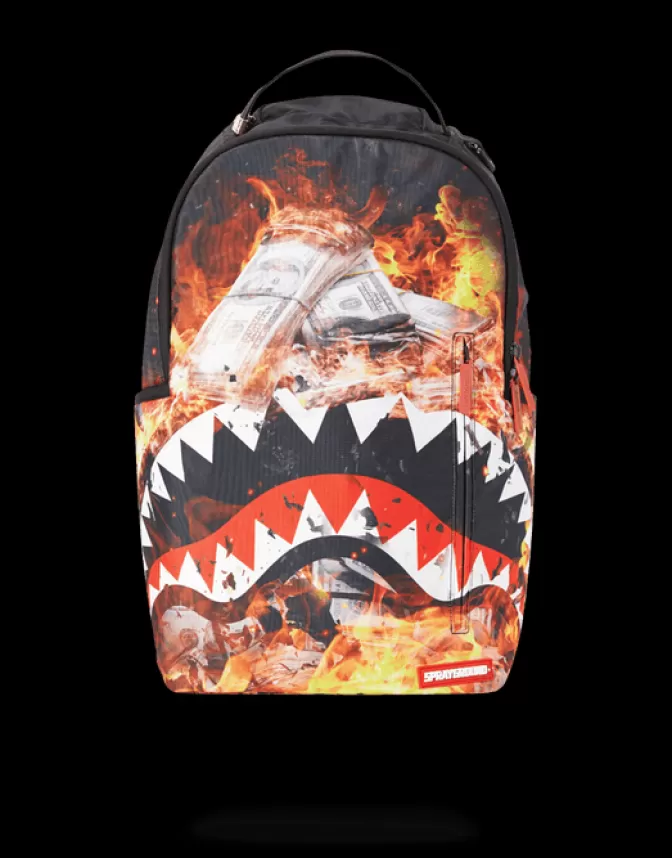 Sprayground FIRE MONEY SHARK Discount