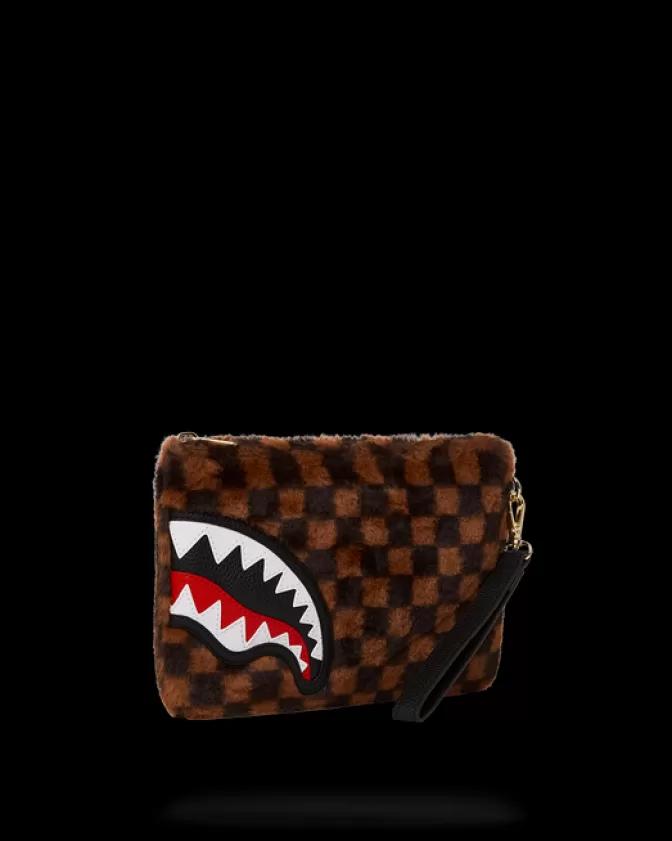 Sprayground CROSSOVER CLUTCHES*FURRR SHARKS IN PARIS CROSSOVER CLUTCH