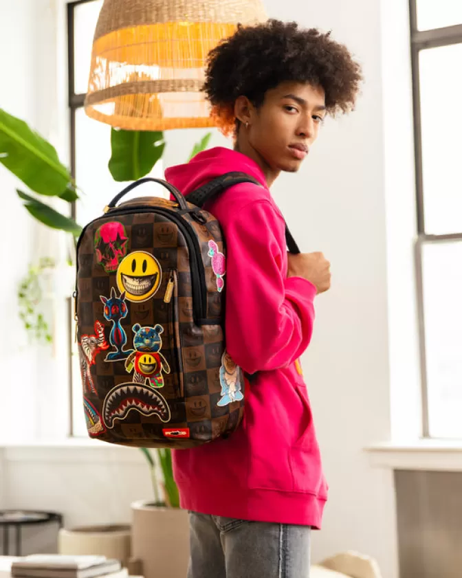 Sprayground BACKPACKS*GLOBAL MOGUL POPAGANDA RON ENGLISH EDITION BACKPACK