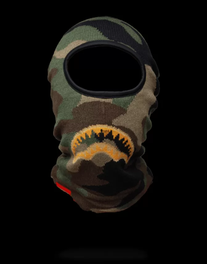 Sprayground SKI MASKS*GOLD KNIT SHARK MOUTH SKI MASK